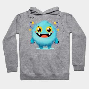 Cute Happy Monster for Boys and Girls Hoodie